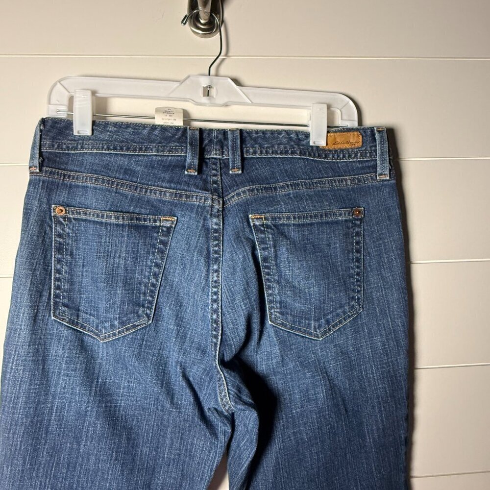 Eddie Bauer Denim Blue Jeans Classi Fit Size 8 Short Specially Dyed - Picture 7 of 11